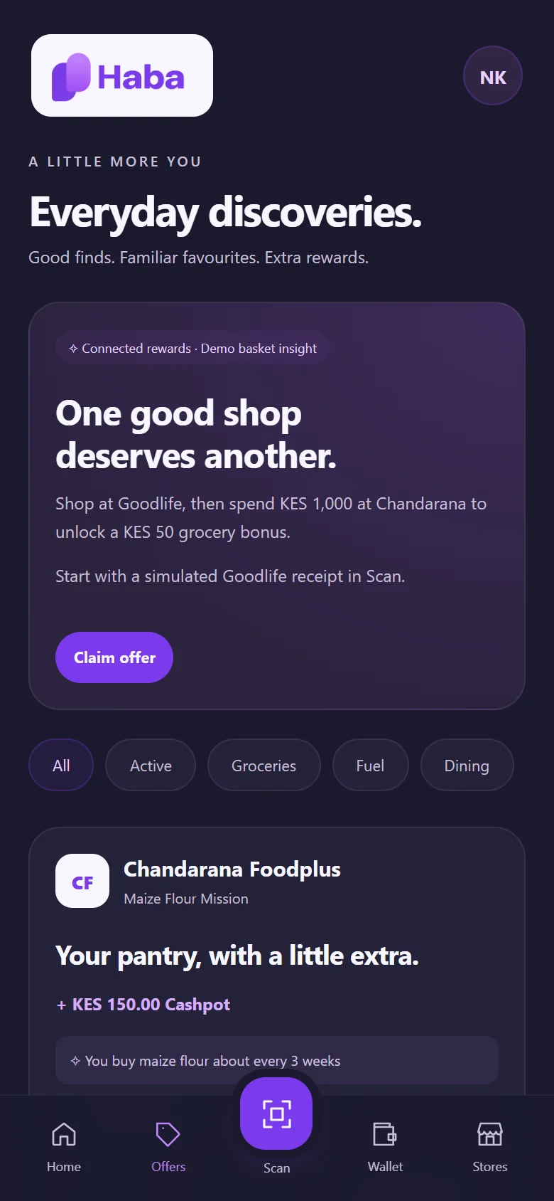 Haba app personalised offers preview